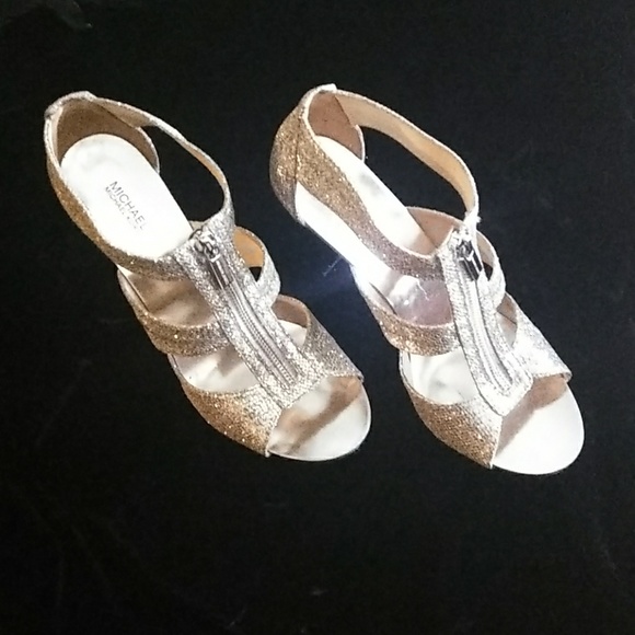Michael kors Berkley T- Strap Glitter 10M - Picture 1 of 4